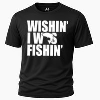 Wishin I Was Fishin Cooling Performance Crew T-Shirt