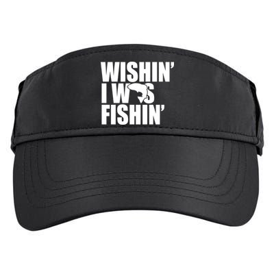 Wishin I Was Fishin Adult Drive Performance Visor