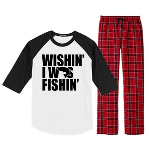 Wishin I Was Fishin Raglan Sleeve Pajama Set