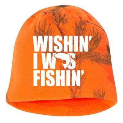 Wishin I Was Fishin Kati - Camo Knit Beanie