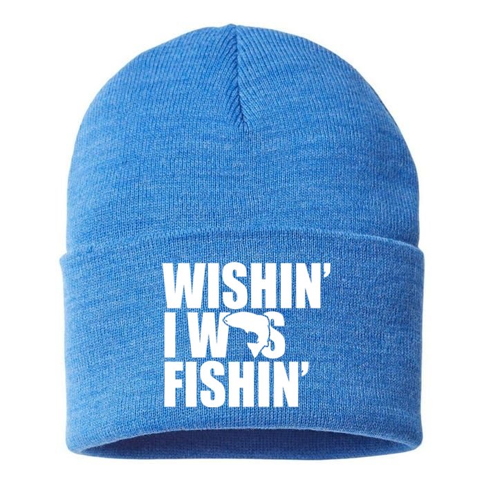 Wishin I Was Fishin Sustainable Knit Beanie