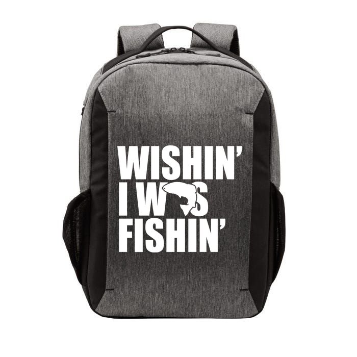 Wishin I Was Fishin Vector Backpack