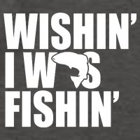 Wishin I Was Fishin Vector Backpack