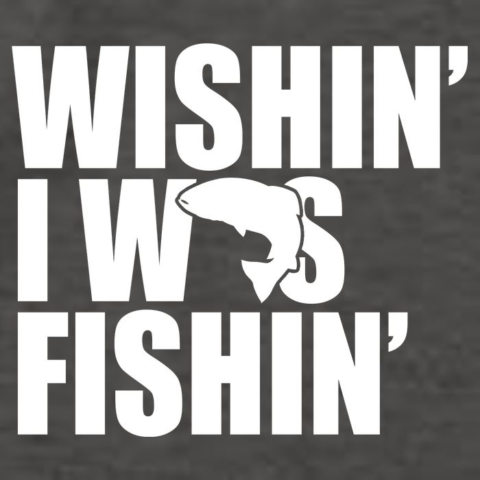 Wishin I Was Fishin Vector Backpack