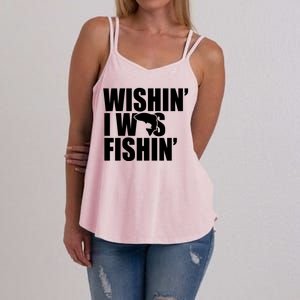 Wishin I Was Fishin Women's Strappy Tank