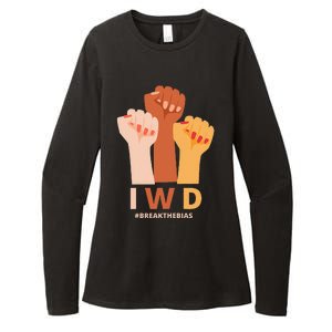 Womens International Women's Day Break The Bias Gender Equality Womens CVC Long Sleeve Shirt