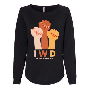 Womens International Women's Day Break The Bias Gender Equality Womens California Wash Sweatshirt