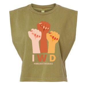 Womens International Women's Day Break The Bias Gender Equality Garment-Dyed Women's Muscle Tee