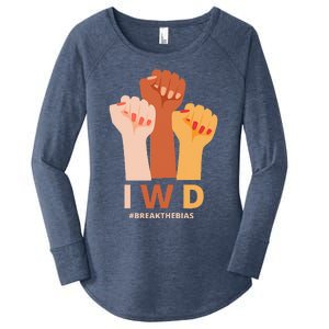 Womens International Women's Day Break The Bias Gender Equality Women's Perfect Tri Tunic Long Sleeve Shirt