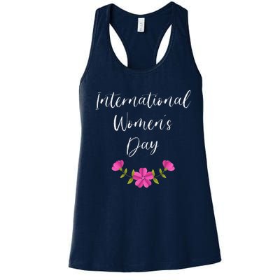 Womens International Women's Day Cool Queen Princess Family Lover Women's Racerback Tank