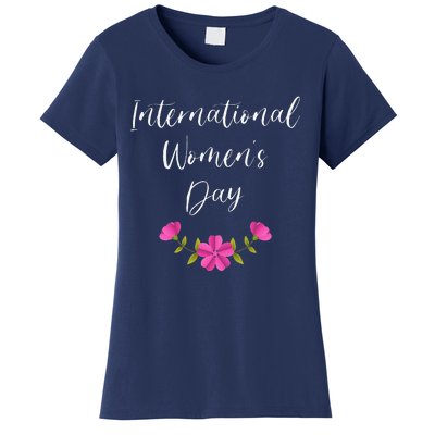 Womens International Women's Day Cool Queen Princess Family Lover Women's T-Shirt