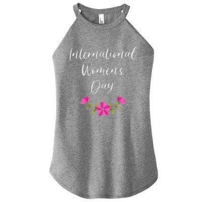 Womens International Women's Day Cool Queen Princess Family Lover Women's Perfect Tri Rocker Tank