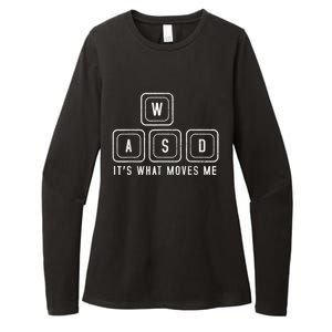 WASD It's What Moves Me Funny PC Gamer Computer Nerd Womens CVC Long Sleeve Shirt