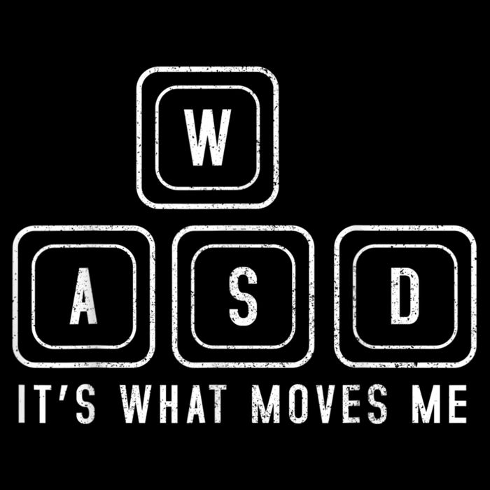WASD It's What Moves Me Funny PC Gamer Computer Nerd 16 in Basic Backpack