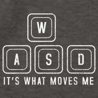 WASD It's What Moves Me Funny PC Gamer Computer Nerd Vector Backpack