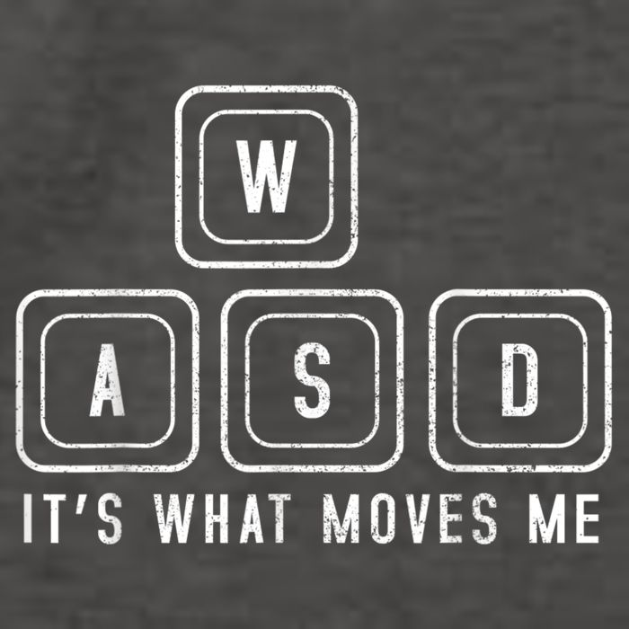 WASD It's What Moves Me Funny PC Gamer Computer Nerd Vector Backpack