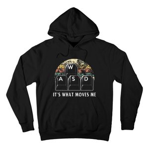 Wasd ItS What Moves Me Funny Pc Gamer Computer Nerd Gift Hoodie