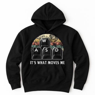Wasd ItS What Moves Me Funny Pc Gamer Computer Nerd Gift Hoodie