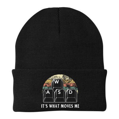 Wasd ItS What Moves Me Funny Pc Gamer Computer Nerd Gift Knit Cap Winter Beanie