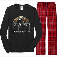 Wasd ItS What Moves Me Funny Pc Gamer Computer Nerd Gift Long Sleeve Pajama Set