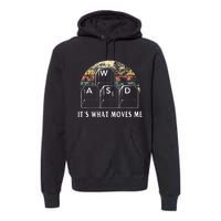 Wasd ItS What Moves Me Funny Pc Gamer Computer Nerd Gift Premium Hoodie