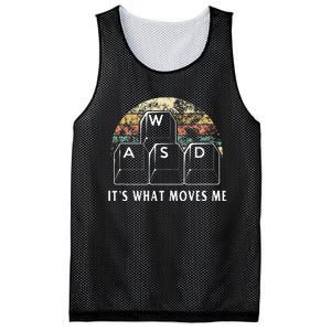 Wasd ItS What Moves Me Funny Pc Gamer Computer Nerd Gift Mesh Reversible Basketball Jersey Tank