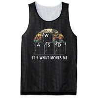 Wasd ItS What Moves Me Funny Pc Gamer Computer Nerd Gift Mesh Reversible Basketball Jersey Tank