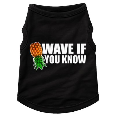 Wave If You Know. Upside Down Pineapple Doggie Tank