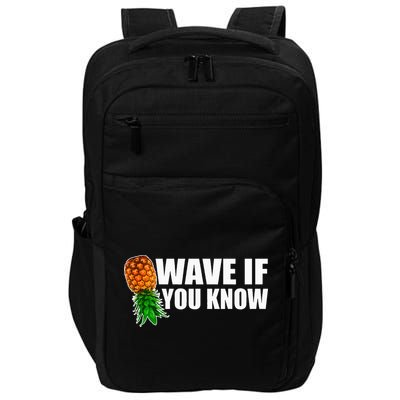 Wave If You Know. Upside Down Pineapple Impact Tech Backpack