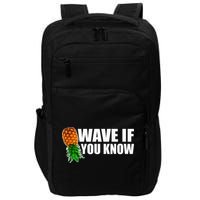 Wave If You Know. Upside Down Pineapple Impact Tech Backpack