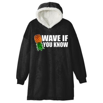 Wave If You Know. Upside Down Pineapple Hooded Wearable Blanket