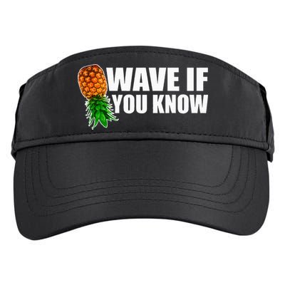 Wave If You Know. Upside Down Pineapple Adult Drive Performance Visor