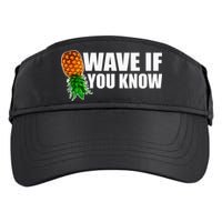 Wave If You Know. Upside Down Pineapple Adult Drive Performance Visor