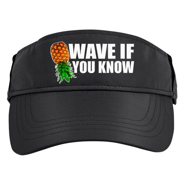 Wave If You Know. Upside Down Pineapple Adult Drive Performance Visor