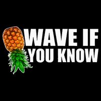 Wave If You Know. Upside Down Pineapple Flatbill Hat