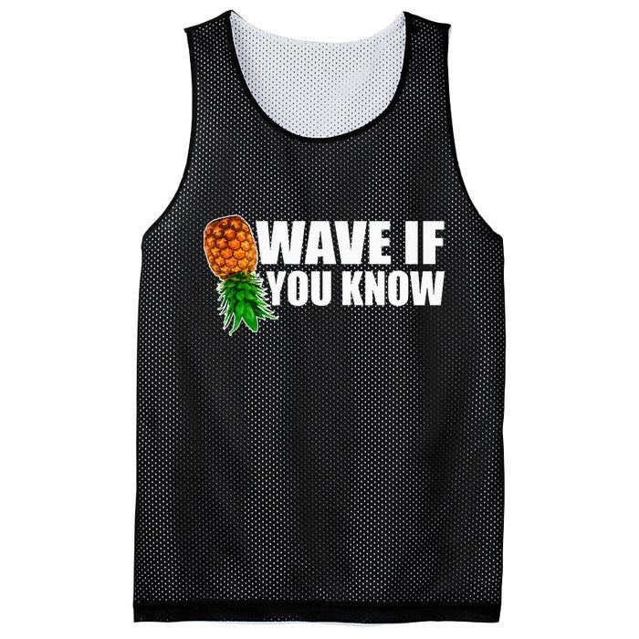Wave If You Know. Upside Down Pineapple Mesh Reversible Basketball Jersey Tank