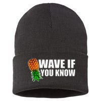 Wave If You Know. Upside Down Pineapple Sustainable Knit Beanie