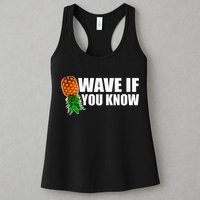 Wave If You Know. Upside Down Pineapple Womens Tank Top