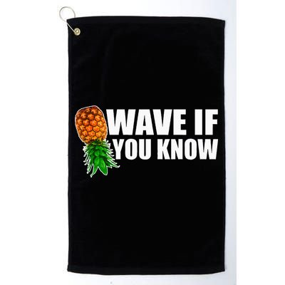 Wave If You Know. Upside Down Pineapple Golf Towel