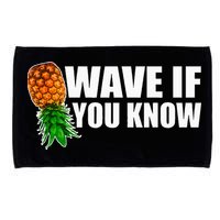 Wave If You Know. Upside Down Pineapple Microfiber Hand Towel