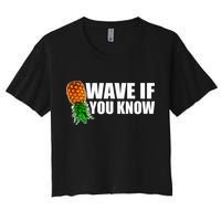 Wave If You Know. Upside Down Pineapple Crop Top
