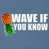 Wave If You Know. Upside Down Pineapple Garment-Dyed Sweatshirt