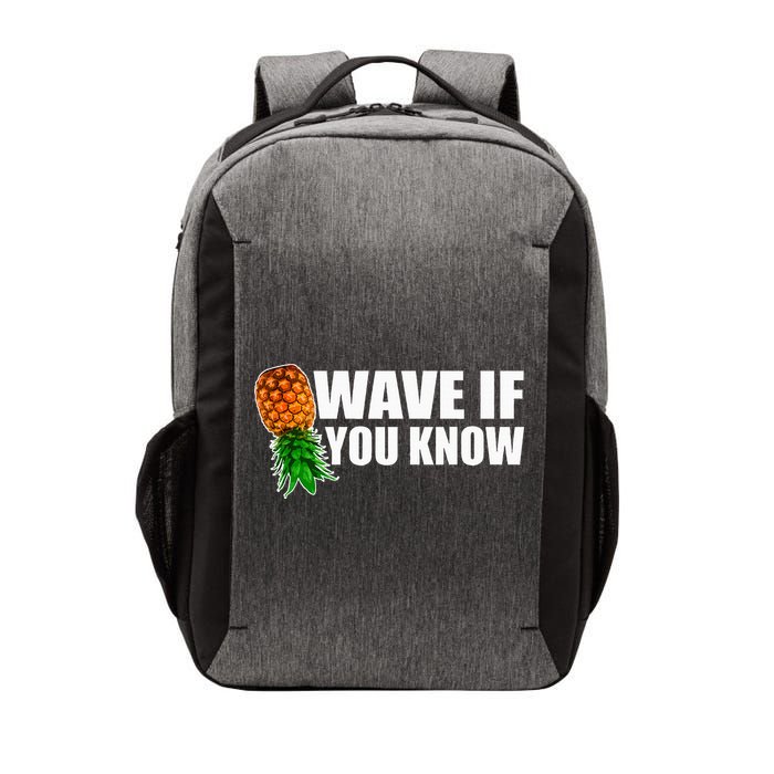 Wave If You Know. Upside Down Pineapple Vector Backpack
