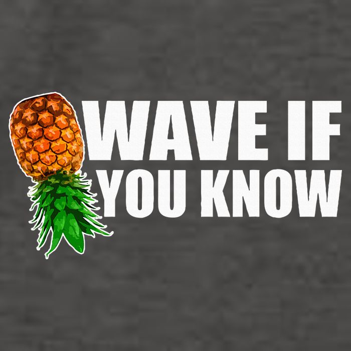 Wave If You Know. Upside Down Pineapple Vector Backpack