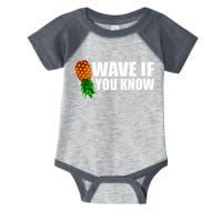 Wave If You Know. Upside Down Pineapple Infant Baby Jersey Bodysuit