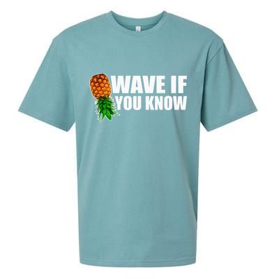 Wave If You Know. Upside Down Pineapple Sueded Cloud Jersey T-Shirt