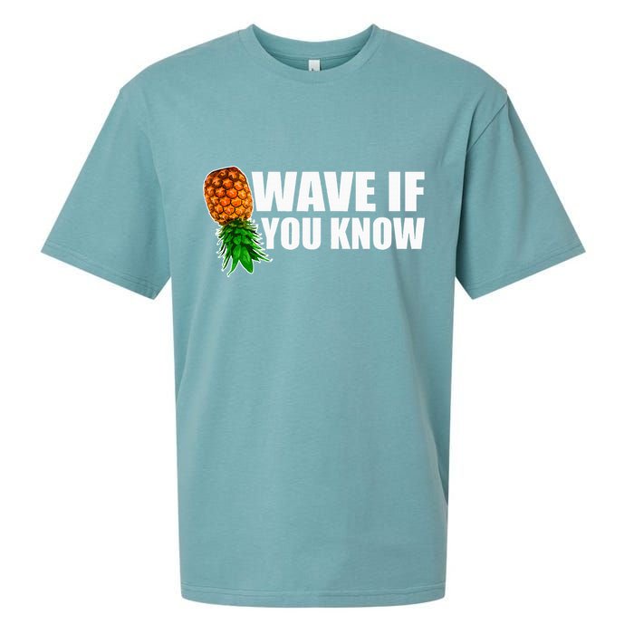 Wave If You Know. Upside Down Pineapple Sueded Cloud Jersey T-Shirt