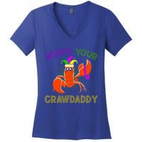 Who Is Your Crawdaddy Crawfish Mardi Gras Festival Great Gift Women's V-Neck T-Shirt