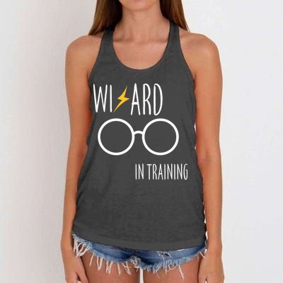 Wizard In Training  Women's Knotted Racerback Tank