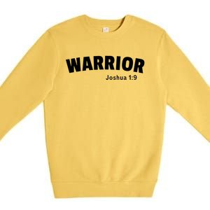 Warrior Joshua 1:9 Premium Crewneck Sweatshirt